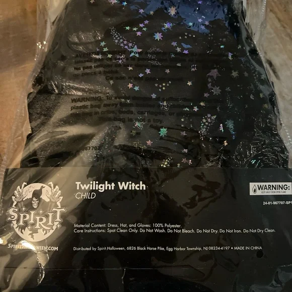 Twilight Witch Kids Costume - Black - Picture 5 of 6